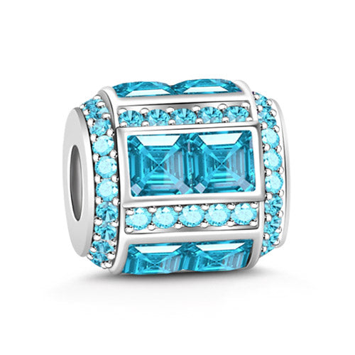 Gnoce "Birthstone to Be Pride" Made of 925 Sterling Silver Birthstone Charm_1