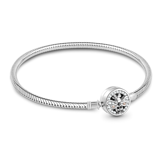 Gnoce Dancing Bee Basic Snake Chain Bracelet_1