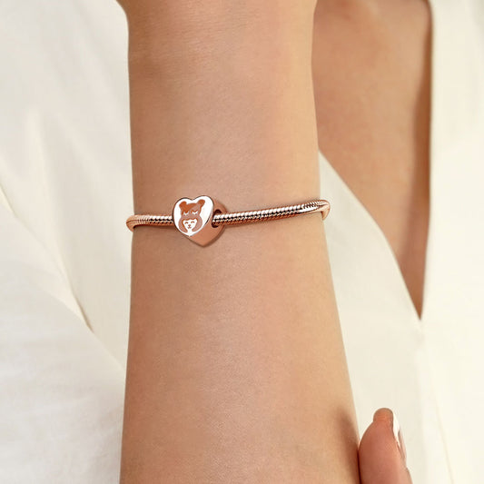 Gnoce Mother & Baby Heart Personalized Photo Charm_4