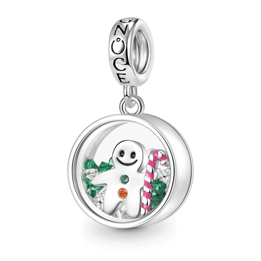 Gnoce Christmas Gingerbread Man Gift Pendant Dangle Charm_1