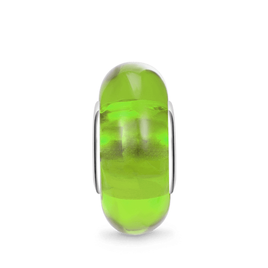 Gnoce Natural Green Stone Heart Hole Charm_1