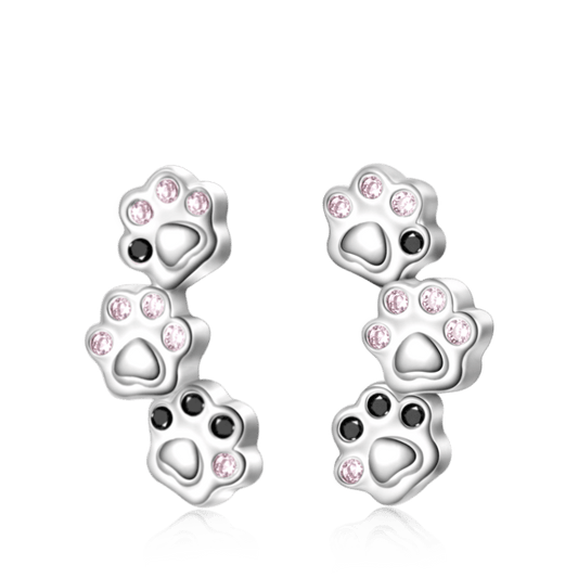 Gnoce Pet Paw Stud Earrings_1