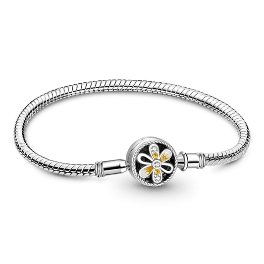 Gnoce Sunflower Basic Snake Chain Bracelet_1