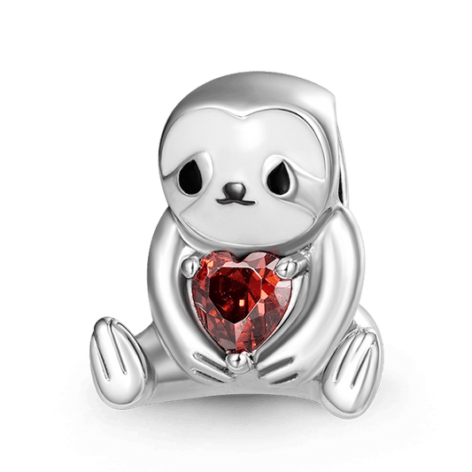 Gnoce Sloth Embraces Heart Gem Charm_1