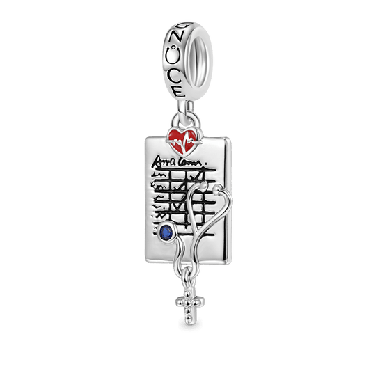 Gnoce Doctor Stethoscope Pendant Dangle Charm_1