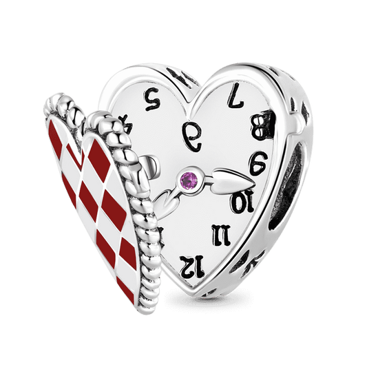 Gnoce Fairy Tale Magic Clock Heart Openable Charm_1