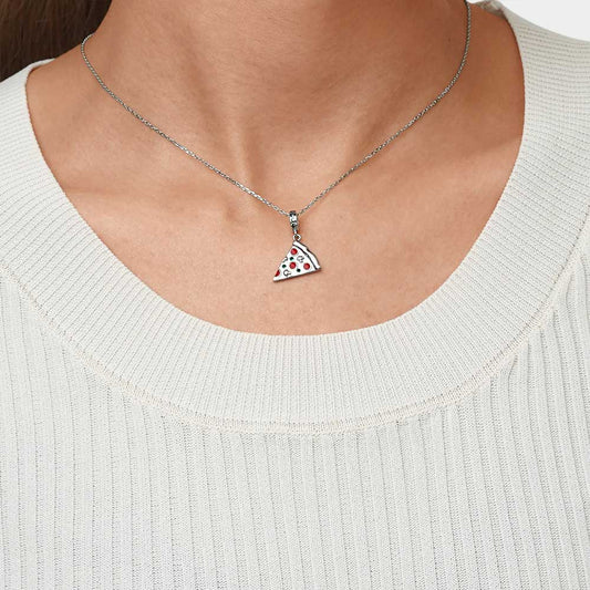 Gnoce Delicious Pizza Slice Pendant Dangle Charm_7