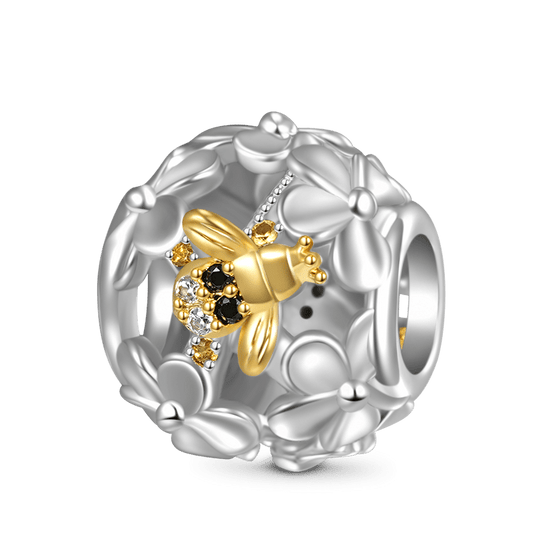 Gnoce Sparkling Honey Bee Flower Charm_1
