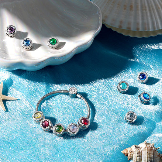 Gnoce Round-shaped Birthstone Charm_5