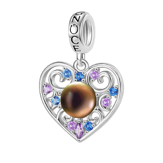 Gnoce Magic Heart Mood Pendant Dangle Charm_1