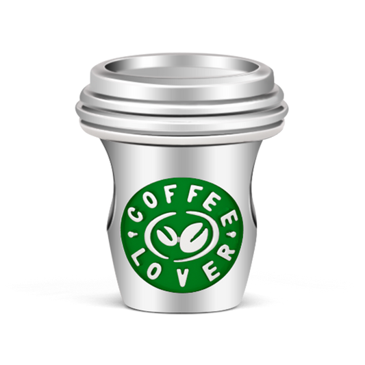 Gnoce "You Are My Coffee " 925 Sterling Silver Coffee Cup Shape Bead Charms Hobby Theme Best for Necklace or Bracelet_1