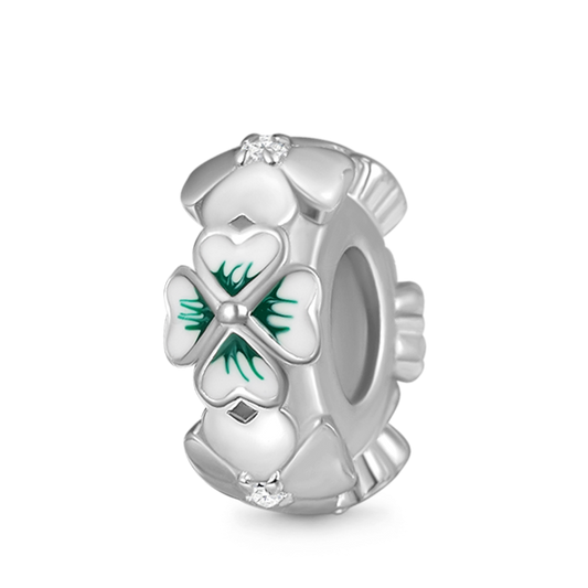 Gnoce Lucky Four Leaf Clover Stopper Charm_1