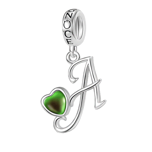 Gnoce Best Initial Letter Mood Pendant Dangle Charm_1