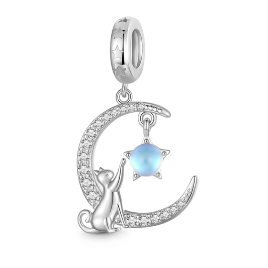 Gnoce Moon&Cat Pendant Dangle Charm_1