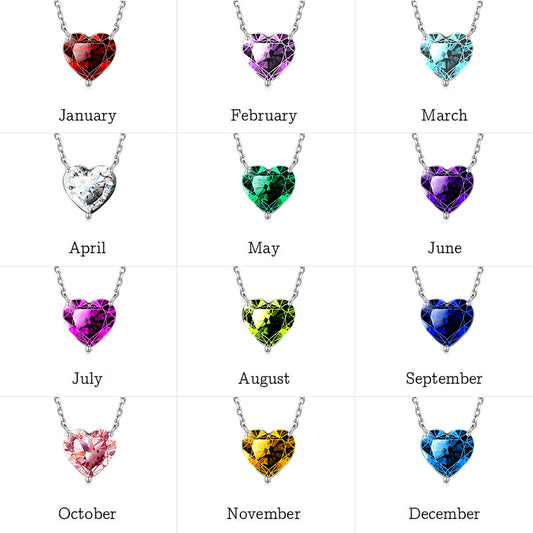 Gnoce Birthstone Heart Necklace_7