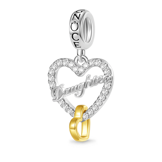 Gnoce Love You Daughter Heart Pendant Dangle Charm_1