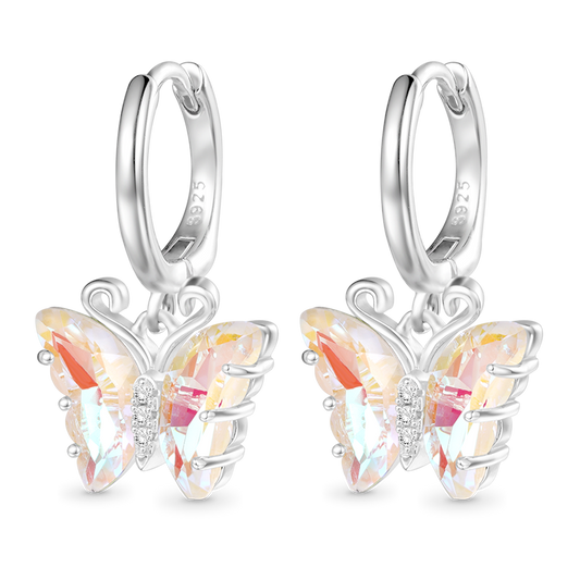 Gnoce Fantasy Butterfly Leverback Dangle Earrings_1