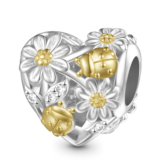 Gnoce Spring daisy ladybug Hollow Charm_1