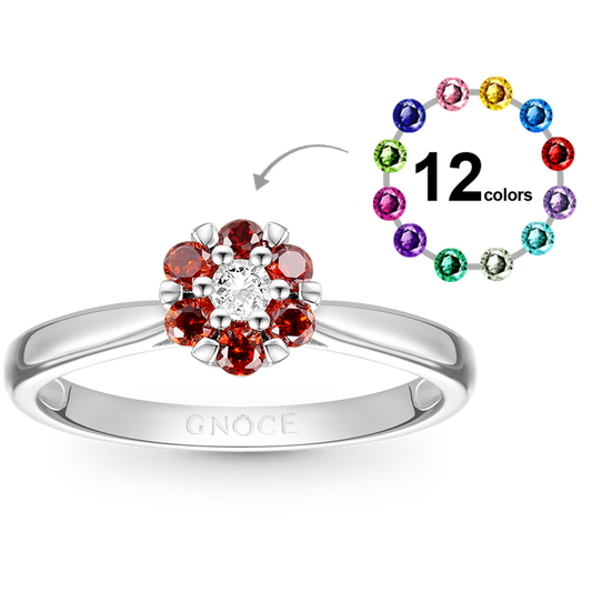 Gnoce Birthstone Flower Ring_1