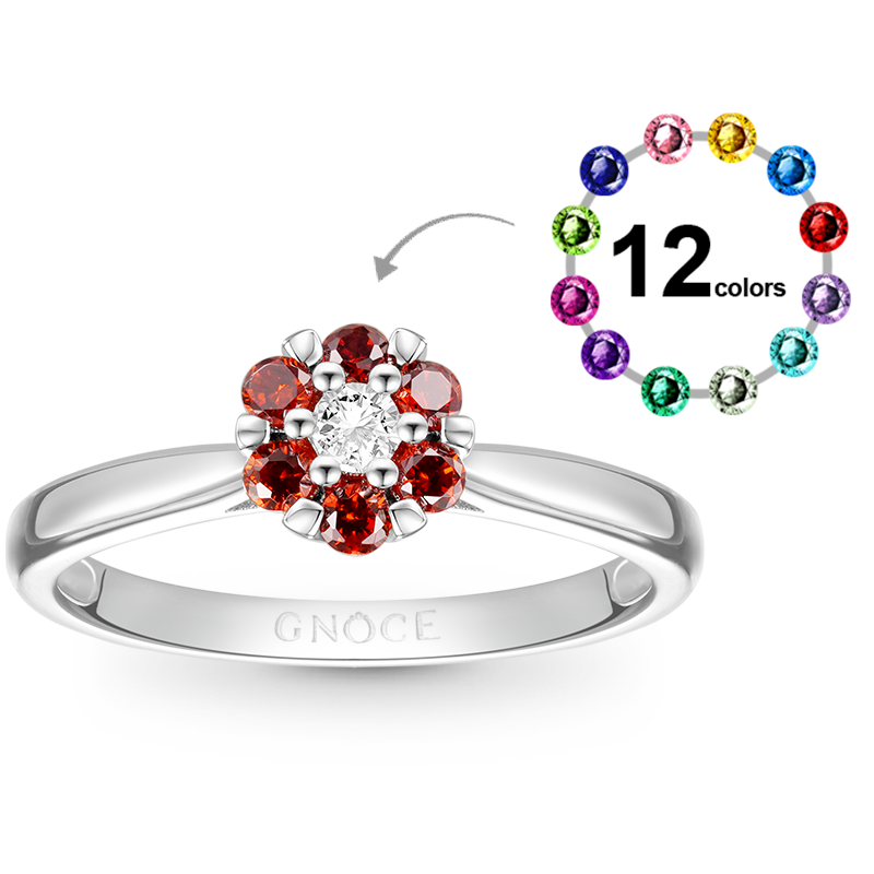 Gnoce Birthstone Flower Ring_1