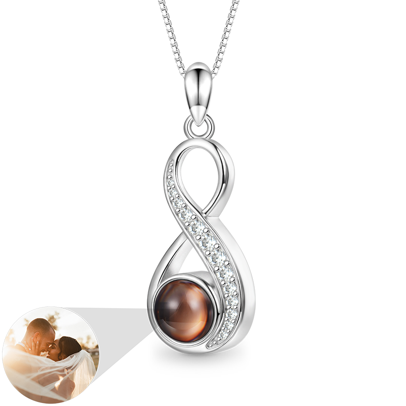 Gnoce Projection Infinite Love Personalized Photo Necklace_1