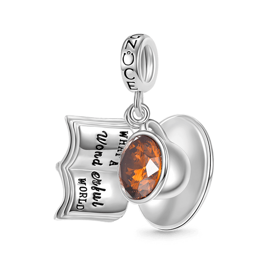 Gnoce Leisure Time Coffee Cup& Book Pendant Dangle Charm_1