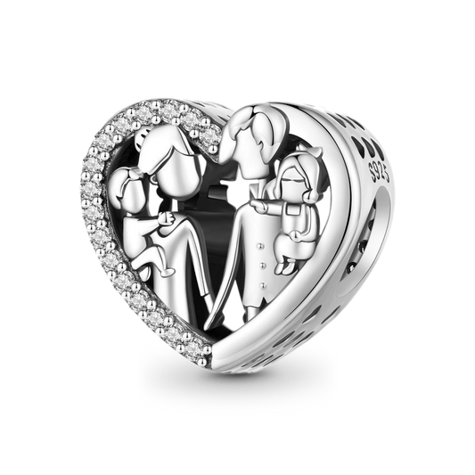 Gnoce Warm Family Love Heart Charm_1