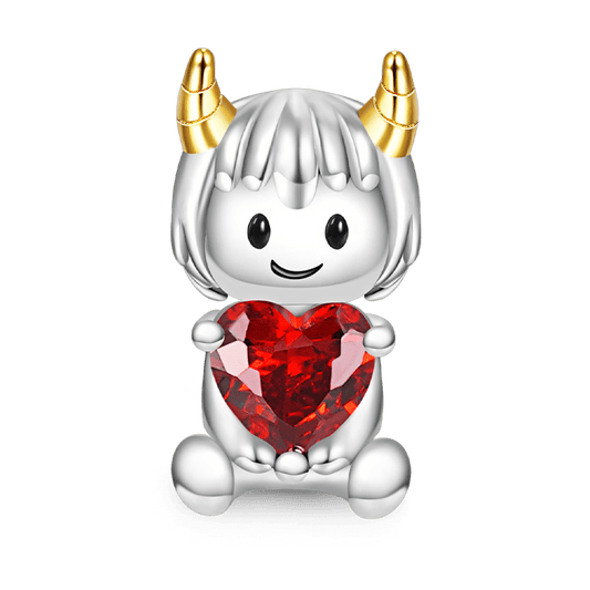 Gnoce Capricornus Constellation Embraces Heart Gem Charm_1