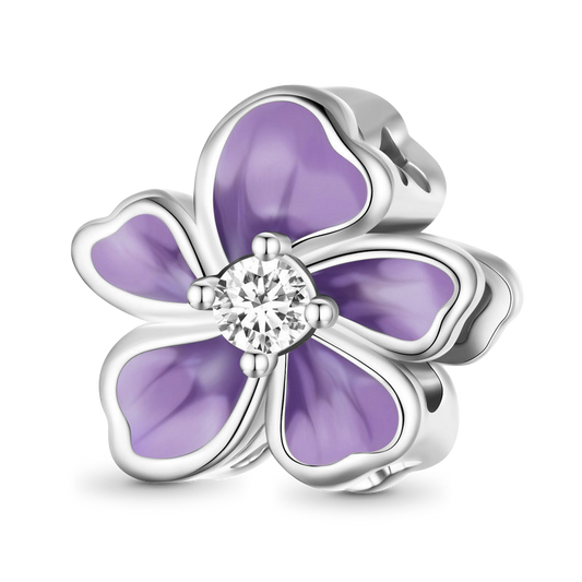 Gnoce Purple Flower Charm_1