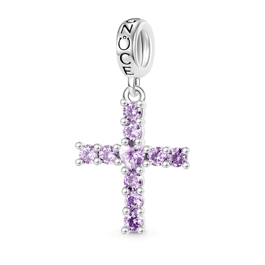 Gnoce Love Heart Cross Pendant Dangle Charm_1