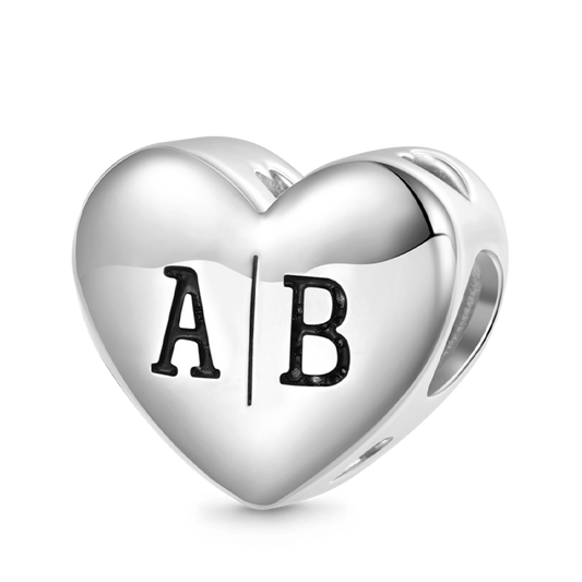 Gnoce Initial Letters Personalized Heart Charm_1