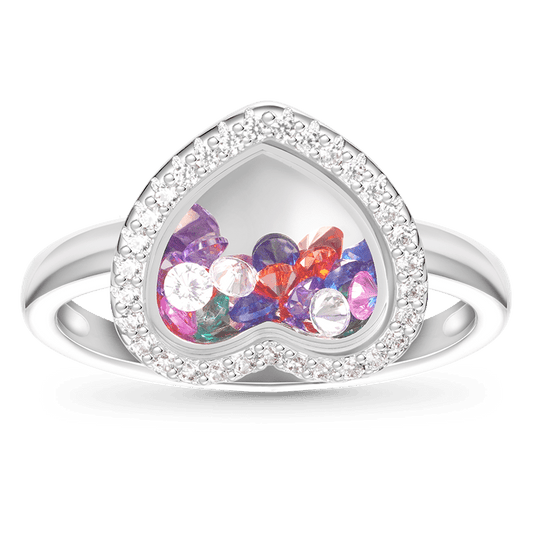Gnoce Confetti Shaker Heart-cut Ring_1