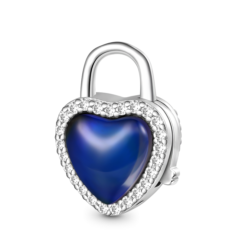 Gnoce Love Lock Mood Pendant Dangle Charm_2