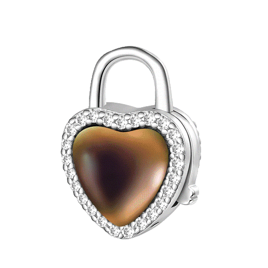 Gnoce Love Lock Mood Pendant Dangle Charm_1