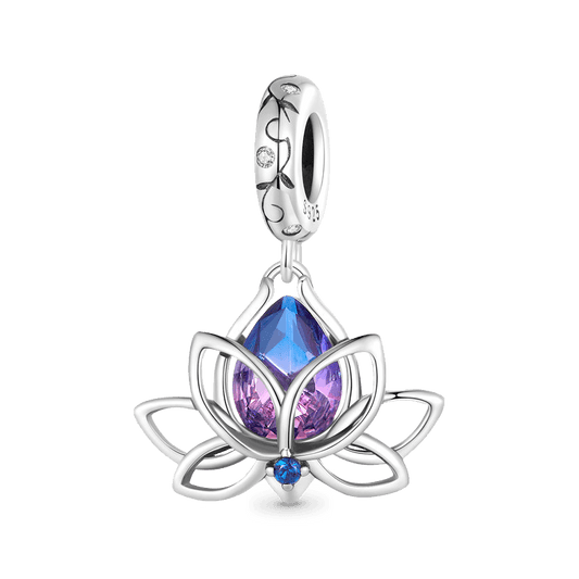 Gnoce Lotus Flower Pendant Dangle Charm_1