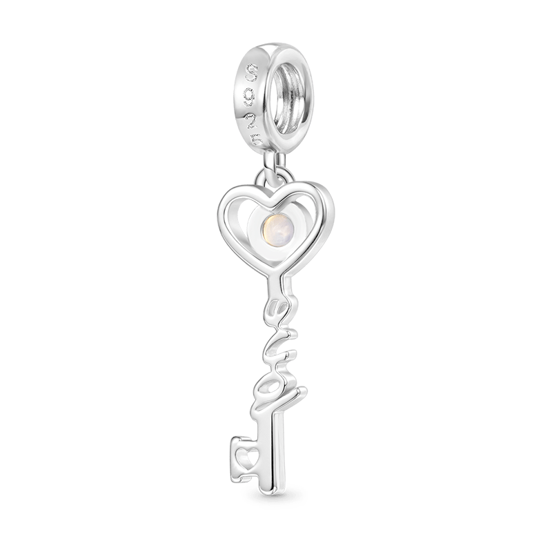 Gnoce Key to Love Moonstone Pendant Dangle Charm_2