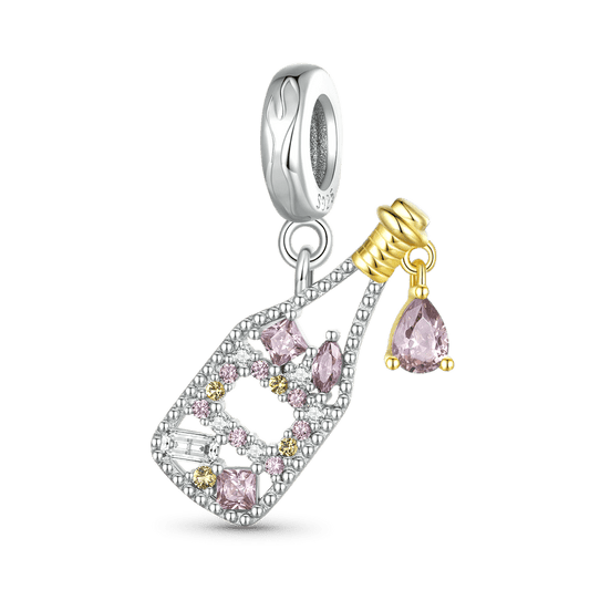 Gnoce Mini Champagne Bottle Pendant Dangle Charm_1