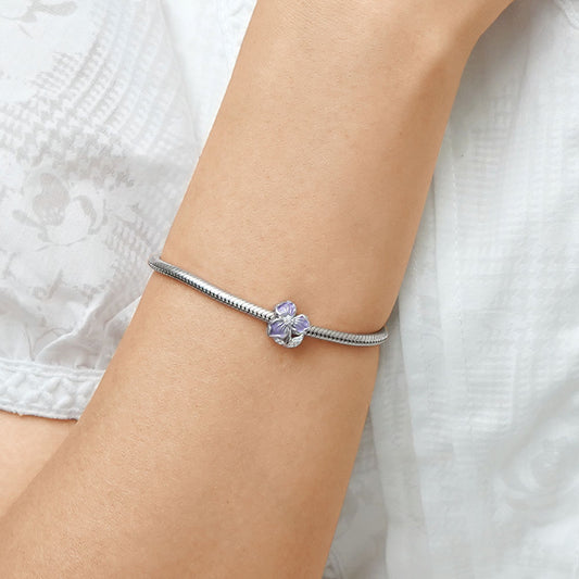 Gnoce Blooming Purple Flower Charm_5