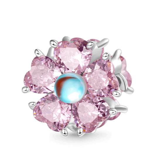 Gnoce Pink Blooming Flower Charm_1