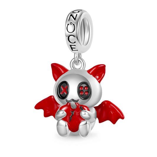 Gnoce Evil Bat Embraces Heart Pendant Dangle Charm_1