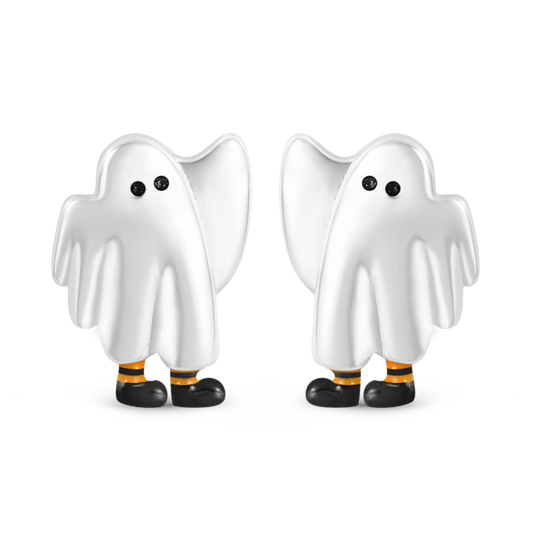 Gnoce Halloween Ghost Stud Earrings_1