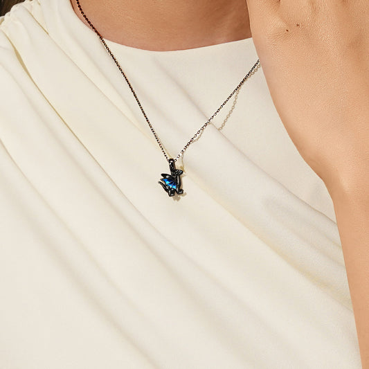 Gnoce Little Black Dragon Pendant Dangle Charm_7