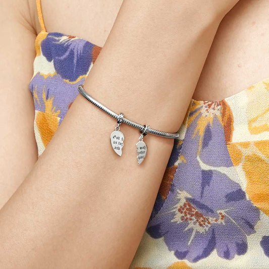 Gnoce Religious Mizpah Heart Pendant Dangle Charm_6