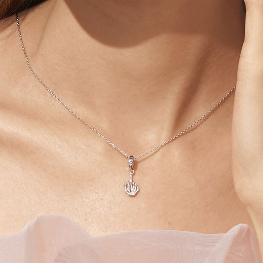 Gnoce Halloween Skull Gesture Pendant Dangle Charm_7