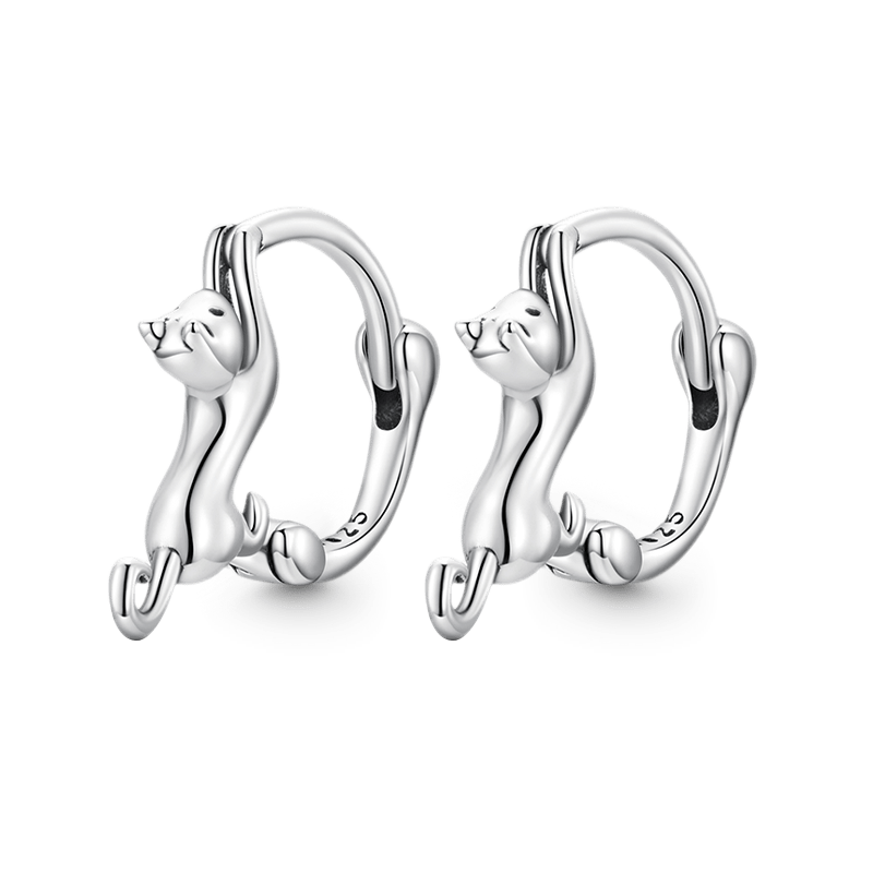 Gnoce Lovely Cat Stud Earrings_1