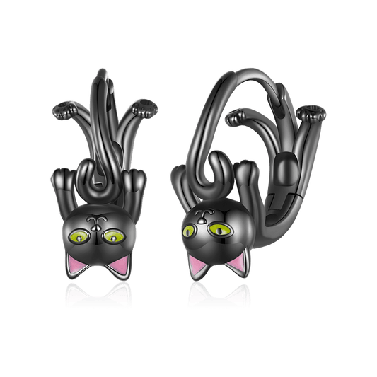 Gnoce Black Cat Earrings_1