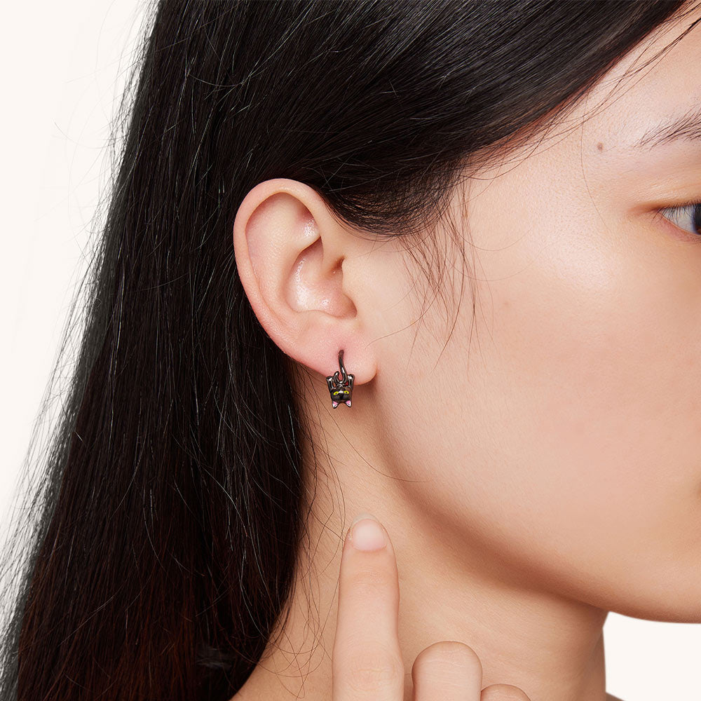Gnoce Black Cat Earrings_3