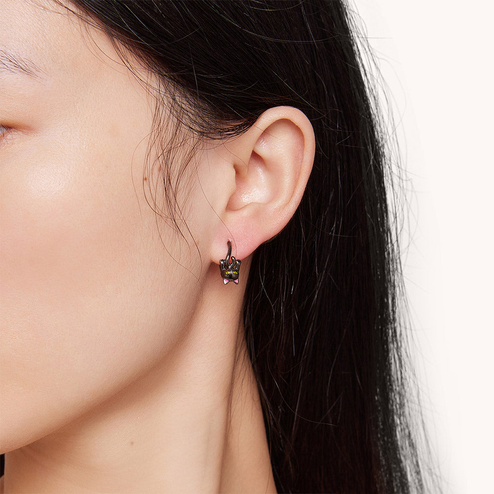 Gnoce Black Cat Earrings_4