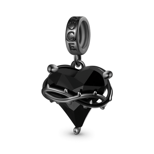 Gnoce Halloween Heart Thorn Pendant Dangle Charm_1