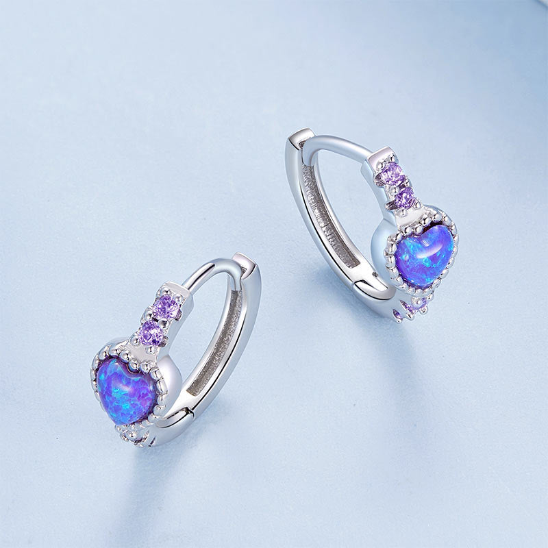 Gnoce Purple Aussie Gem Earrings_2